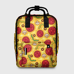 Рюкзак женский Pizza salami, цвет: 3D-принт