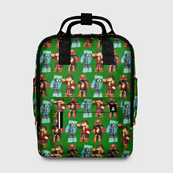 Женский рюкзак Minecraft heros pattern
