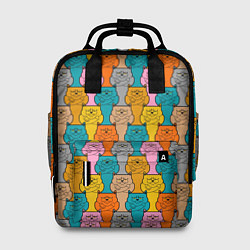 Рюкзак женский Сердитый Кот мем, цвет: 3D-принт