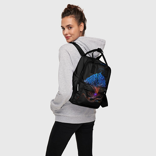 Женский рюкзак Space Flower B-01 / 3D-принт – фото 3