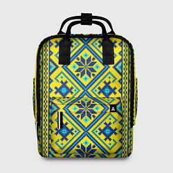 Рюкзак женский Славянский национальный орнамент, цвет: 3D-принт