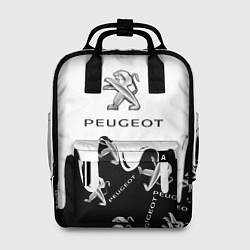 Рюкзак женский Peugeot подтёки паттерн, цвет: 3D-принт
