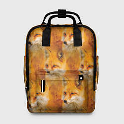 Рюкзак женский Рыжая лисица - паттерн, цвет: 3D-принт