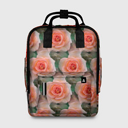 Рюкзак женский Нежные розы паттерн, цвет: 3D-принт