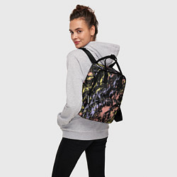Рюкзак женский Цветная абстракция брызгами, цвет: 3D-принт — фото 2