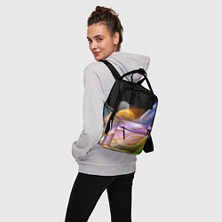 Рюкзак женский Цветной дым Color pattern, цвет: 3D-принт — фото 2