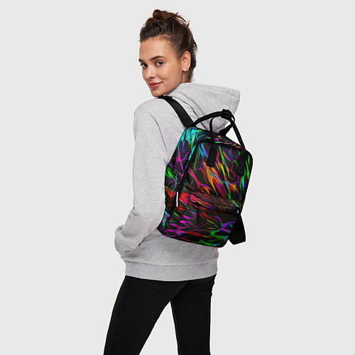 Женский рюкзак Neon pattern Vanguard / 3D-принт – фото 3