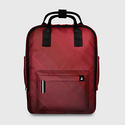 Рюкзак женский Полосы На красном Фоне, цвет: 3D-принт