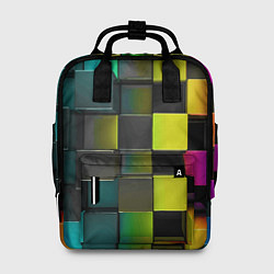 Женский рюкзак Colored Geometric 3D pattern