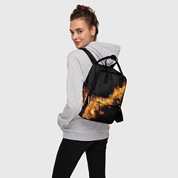Рюкзак женский Огонь Стихия, цвет: 3D-принт — фото 2