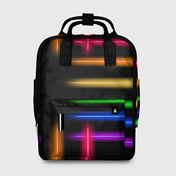 Рюкзак женский Неоновое свечение Minimalism Neon, цвет: 3D-принт