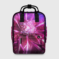 Рюкзак женский Неоновый Цветок Neon Flower, цвет: 3D-принт