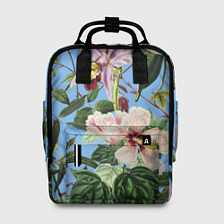 Рюкзак женский Цветы Сине-Цветочный Букет, цвет: 3D-принт