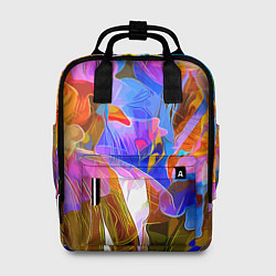 Рюкзак женский Красочный цветочный паттерн Лето Colorful floral p, цвет: 3D-принт