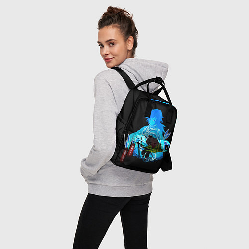 Женский рюкзак Томиока Гию Клинок рассекающий демонов / 3D-принт – фото 3
