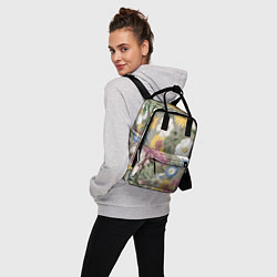 Рюкзак женский Цветы Красочный Вечерний Узор, цвет: 3D-принт — фото 2
