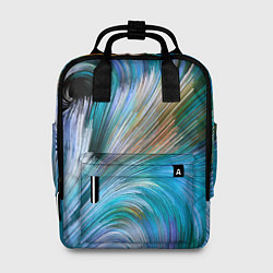 Женский рюкзак Абстрактная красочная композиция Полосы Abstract c