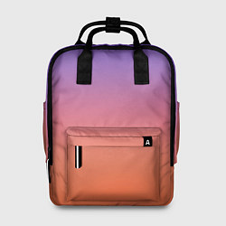 Рюкзак женский Трендовый красно-фиолетовый градиент, цвет: 3D-принт