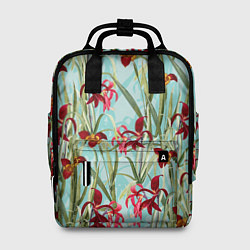 Женский рюкзак Цветы Красные Тигридии