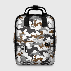 Женский рюкзак Камуфляж Чёрно-Белый Camouflage Black-White