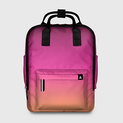 Рюкзак женский Оранжево-пурпурный градиент, цвет: 3D-принт