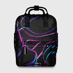 Рюкзак женский Неоновые линзы во тьме - Фиолетовый, цвет: 3D-принт