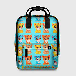 Рюкзак женский COLORED KITTENS, цвет: 3D-принт