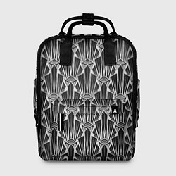 Женский рюкзак Черно-белый модный геометрический узор арт деко
