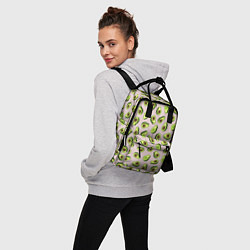 Рюкзак женский Авокадо, текстильный паттерн, цвет: 3D-принт — фото 2