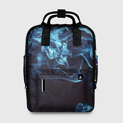 Рюкзак женский Неоновые пары дыма - Синий, цвет: 3D-принт