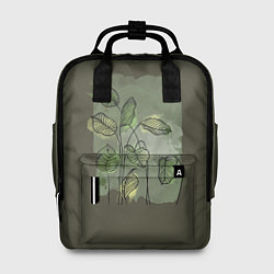 Женский рюкзак Нежные акварельные листья