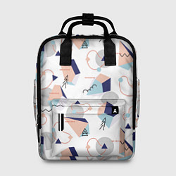 Рюкзак женский Многоугольники и Круги, цвет: 3D-принт