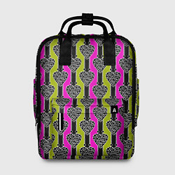 Женский рюкзак Striped multicolored pattern Сердце