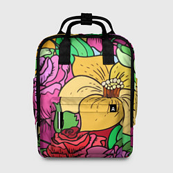 Женский рюкзак Красочные летние цветы Fashion trend