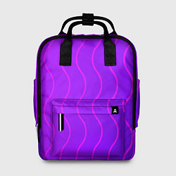Рюкзак женский Фиолетовые линии, цвет: 3D-принт