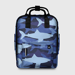 Рюкзак женский Акулий камуфляж - паттерн, цвет: 3D-принт