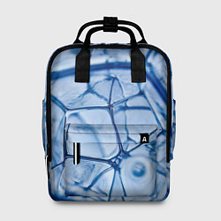 Женский рюкзак Абстрактная синяя ледяная броня