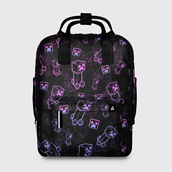 Женский рюкзак Minecraft - Creeper красивый градиент