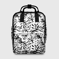 Рюкзак женский Черно белый абстрактный модный узор, цвет: 3D-принт