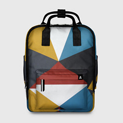 Женский рюкзак Абстрактный набор разноцветных геометрических фигу