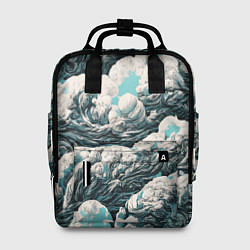 Рюкзак женский Облачные узоры, цвет: 3D-принт