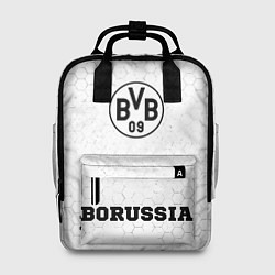 Рюкзак женский Borussia sport на темном фоне: символ, надпись, цвет: 3D-принт