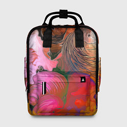 Женский рюкзак Стилизованная композиция из океанских ракушек