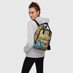 Рюкзак женский Мандала-Цветы, цвет: 3D-принт — фото 2