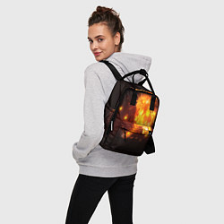 Рюкзак женский Огненная лошадь мчит галопом, цвет: 3D-принт — фото 2