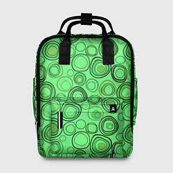 Женский рюкзак Ярко-зеленый неоновый абстрактный узор