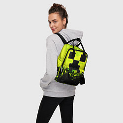 Рюкзак женский Creeper neon, цвет: 3D-принт — фото 2