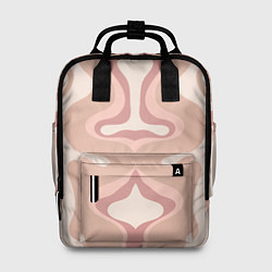 Рюкзак женский Линии абстрактные цветные, цвет: 3D-принт