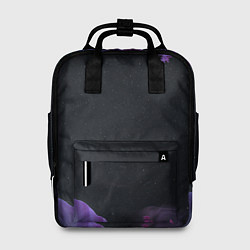 Рюкзак женский Неоновые космические тропики, цвет: 3D-принт