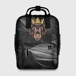 Рюкзак женский Русский Царь зверей Медведь, цвет: 3D-принт
